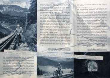 Preview: DKW RT 125 Motorrad 1951 "Mit DKW auf die Zugspitze" Motorradprospekt (7336)